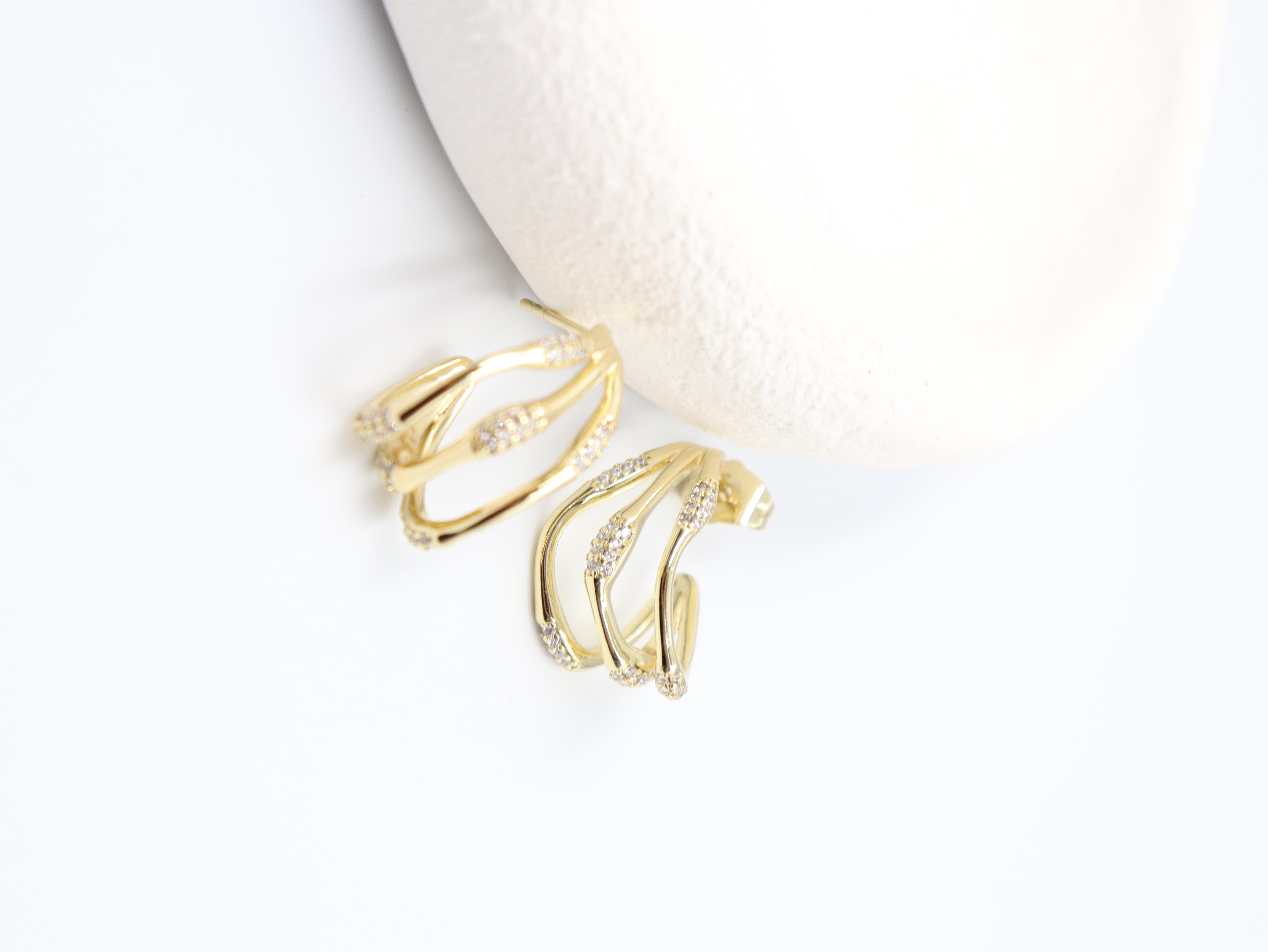 Célarie Gold Küpe