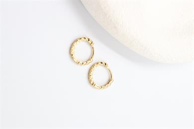 Rosa Gold Küpe (14k)