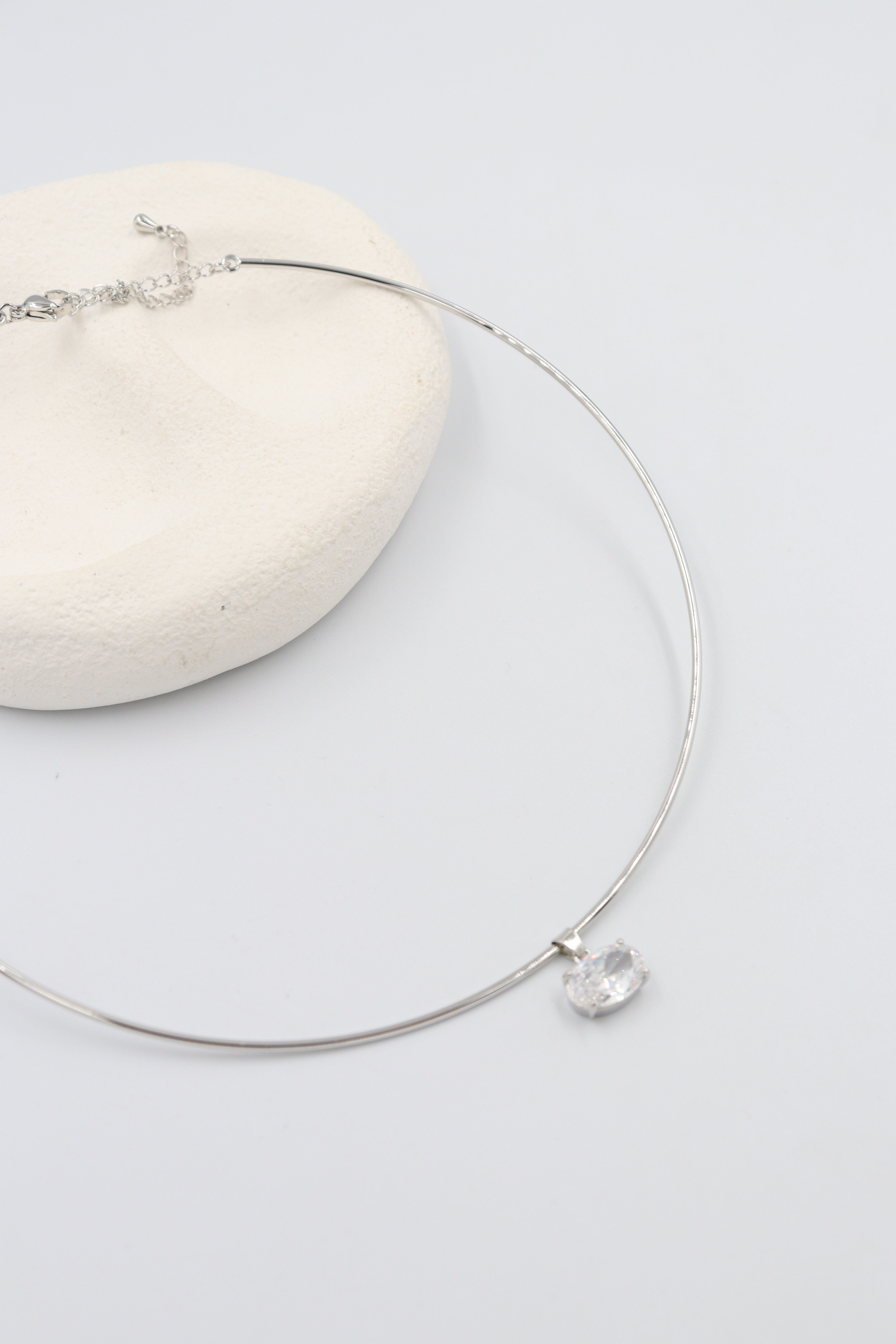 Choker kolye silver