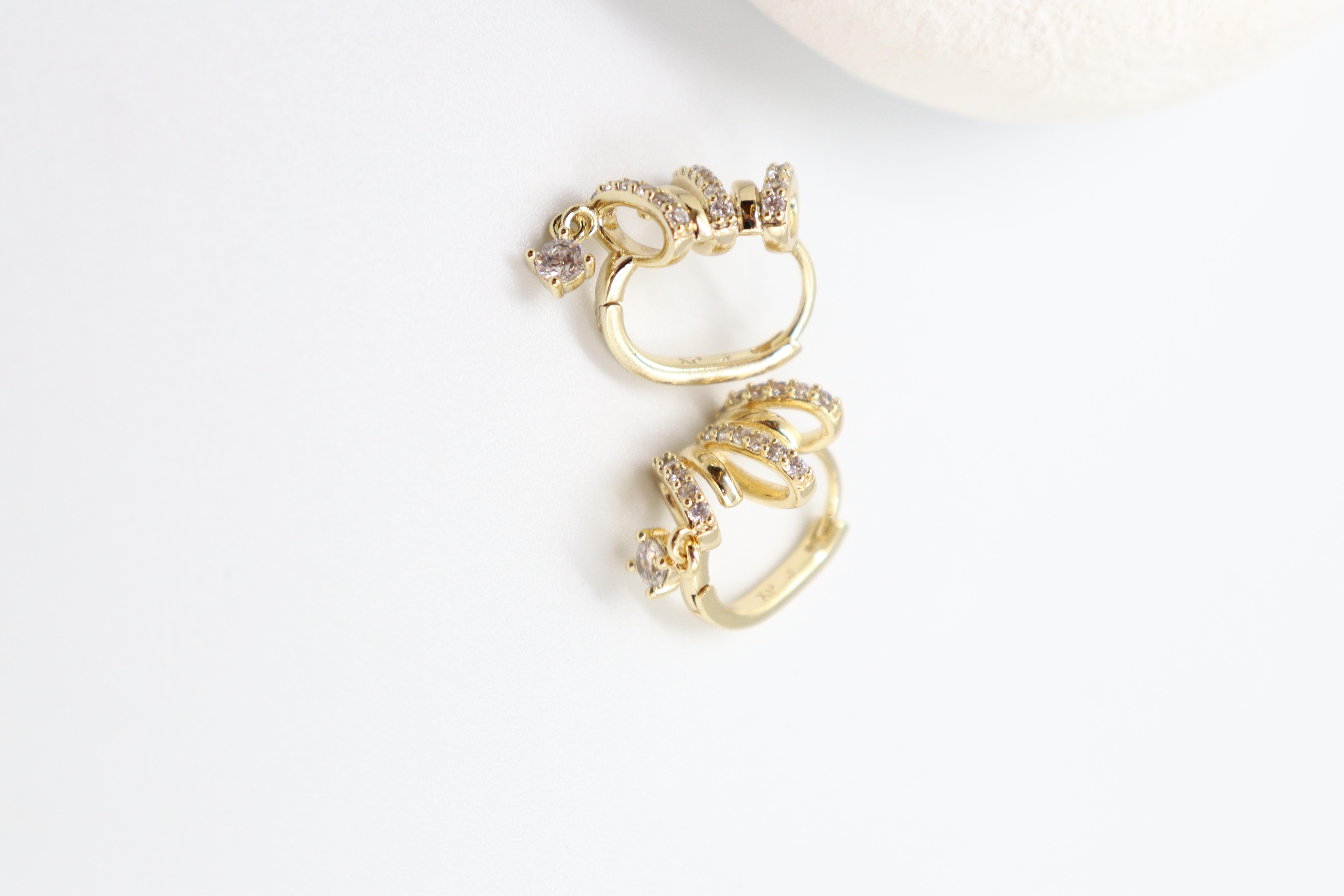 Flavia Gold Küpe (14k)