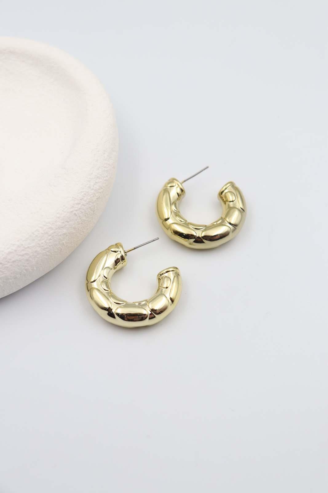 Pommard Gold Küpe[14K]