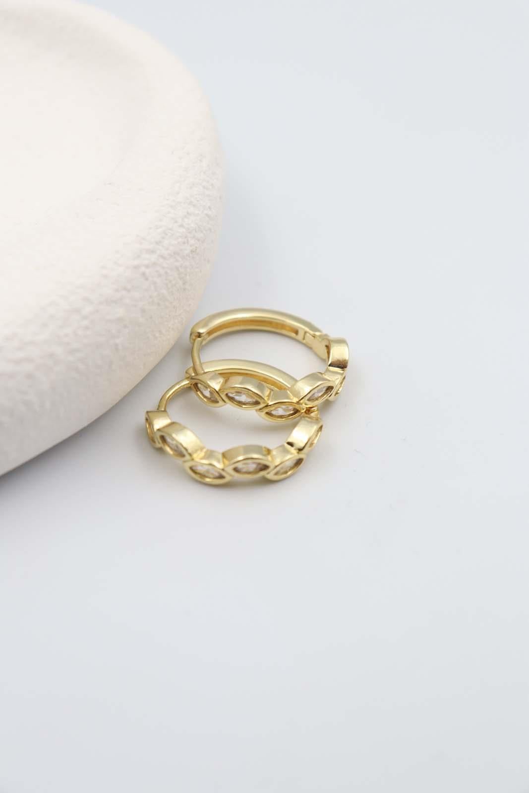 Pornichet  Gold Küpe[14K]
