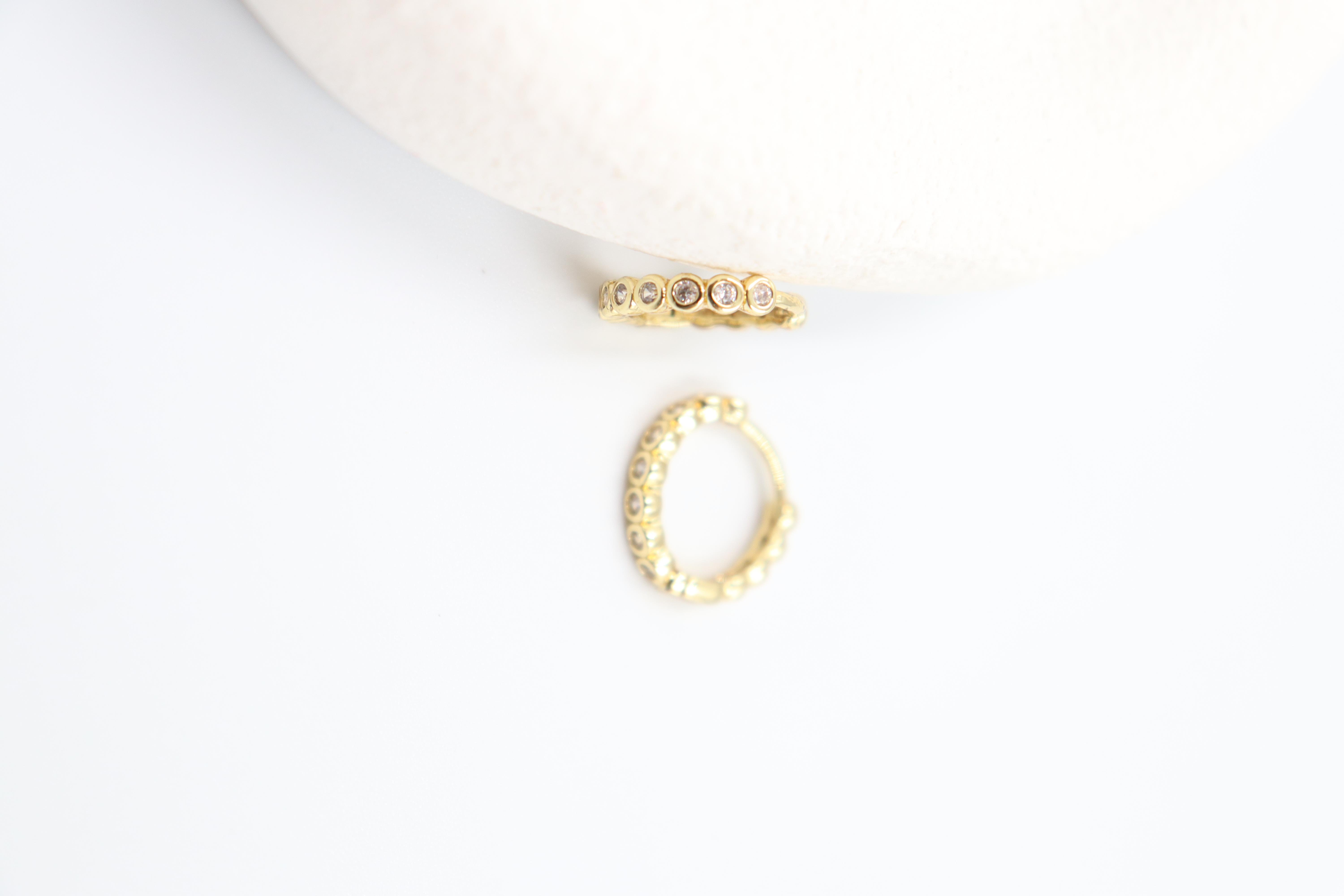 Rosa Gold Küpe (14k)