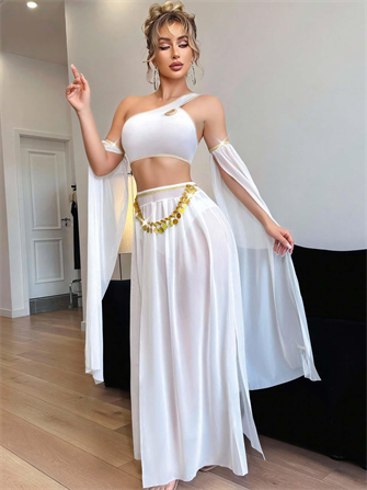 Kadın Fantazi Beyaz Özel Tasarım Harem Kostüm 2274