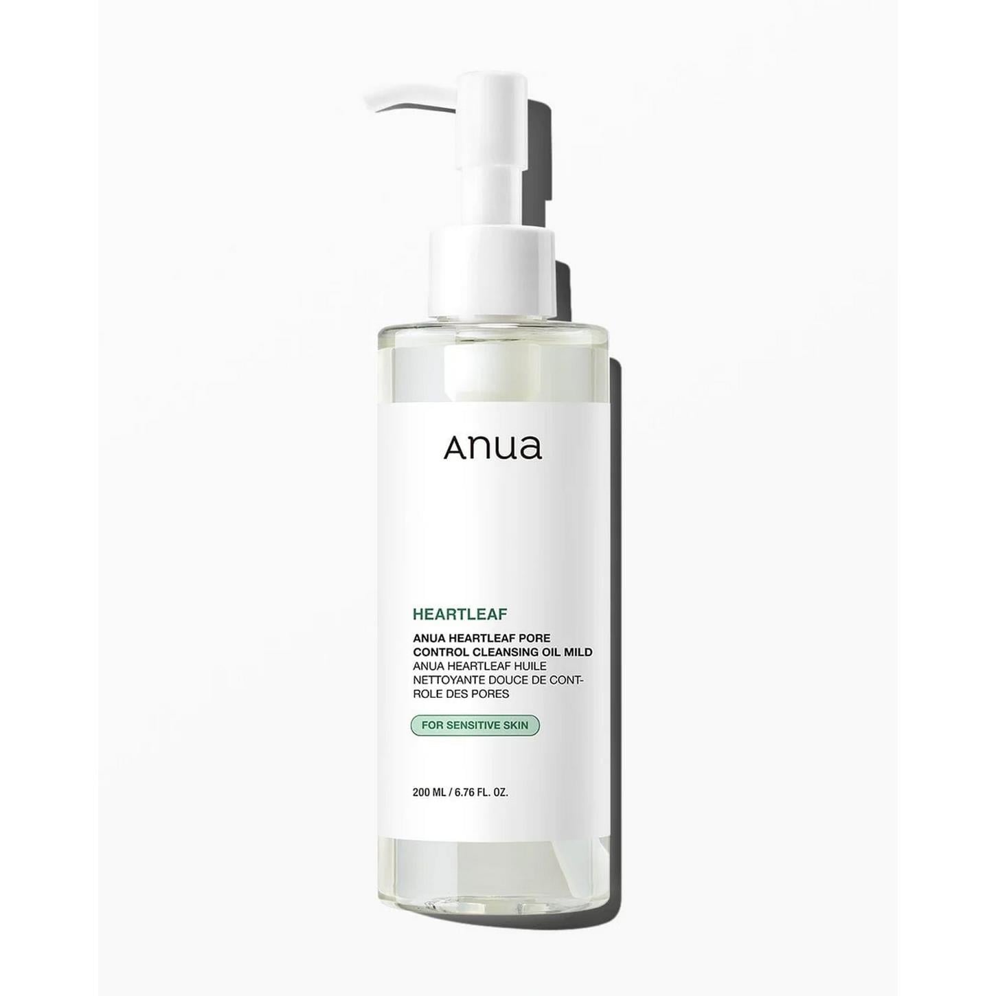 Anua Heartleaf Pore Control Cleansing Oil Mild - Geniş Gözenek Karşıtı Yağ Bazlı Temizleyici 200ml