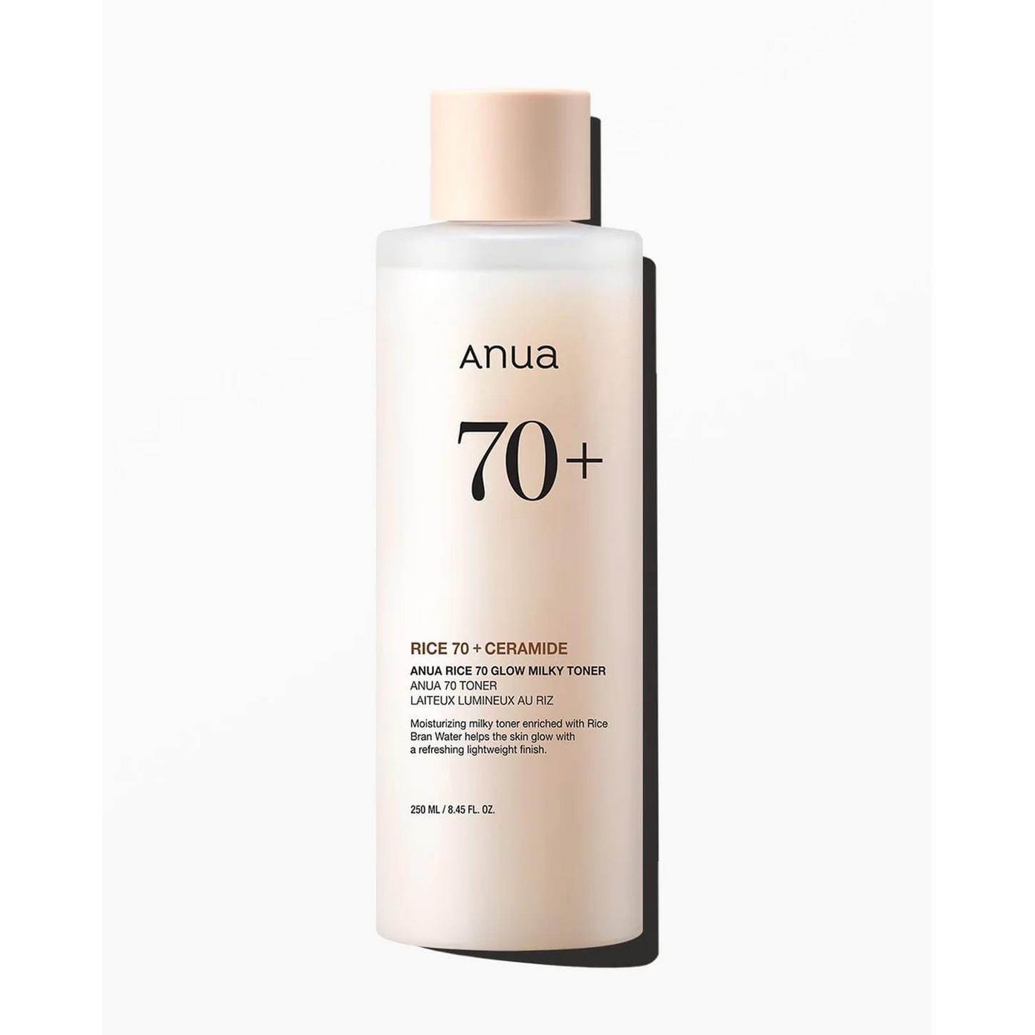 Anua Rice 70 Glow Milky Toner - Leke Karşıtı, Canlandırıcı, Parlatıcı Pirinçli Süt Tonik 250ml