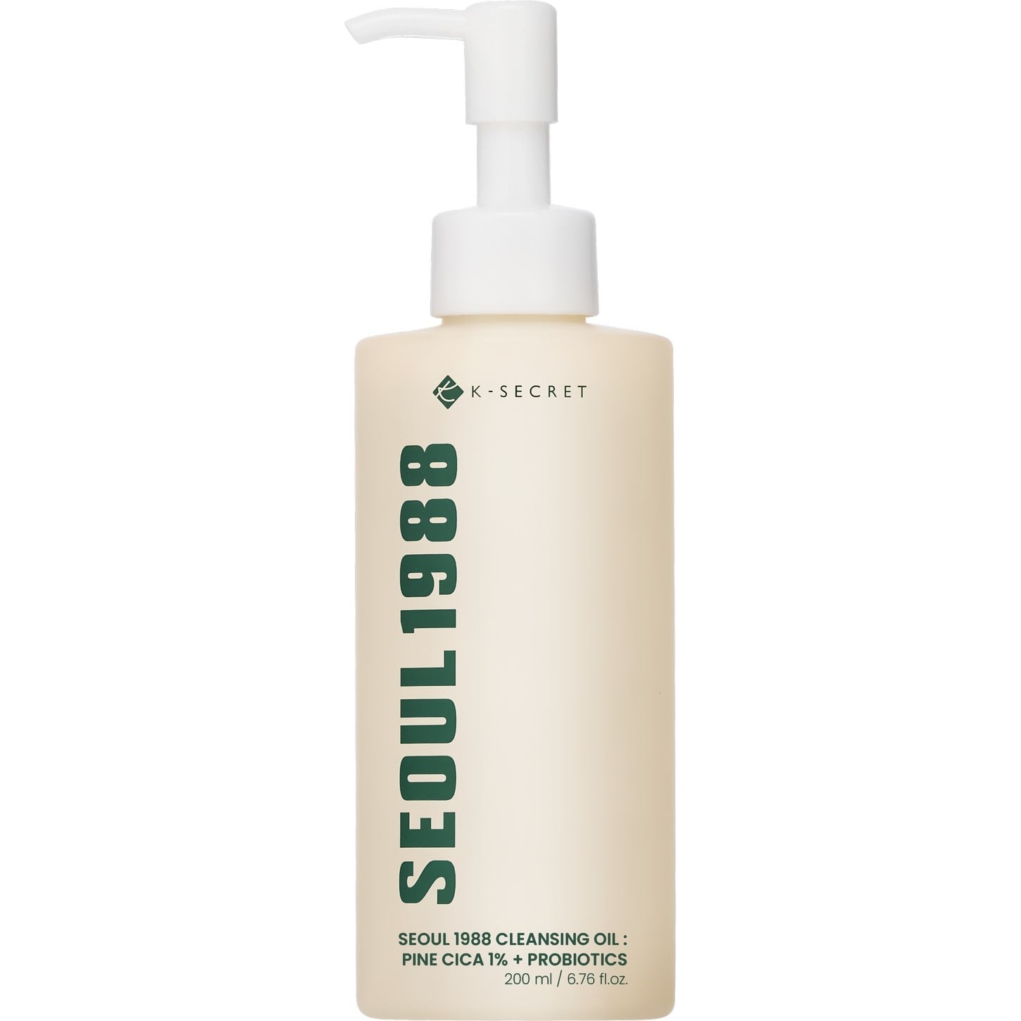K-Secret SEOUL 1988 Cleansing Oil : Pine Cica 1% + Probiotics – Gözenek Arındırıcı ve Makyaj Temizleyici Cica Temizleme Yağı 200ml