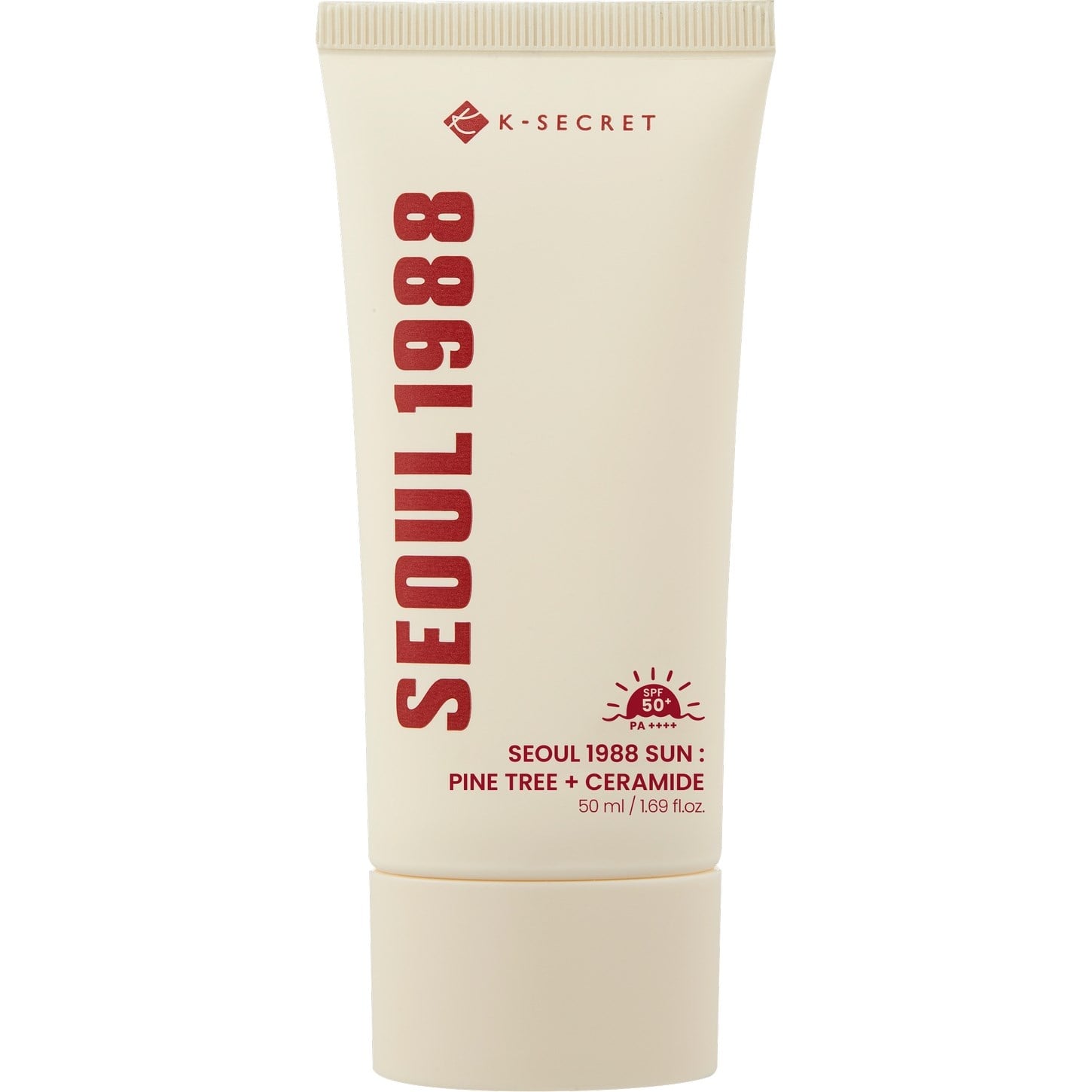 K-Secret SEOUL 1988 Sun : Pine Tree + Ceramide – SPF50+ PA++++ Cilt Bariyeri Güçlendirici Güneş Kremi 50ml