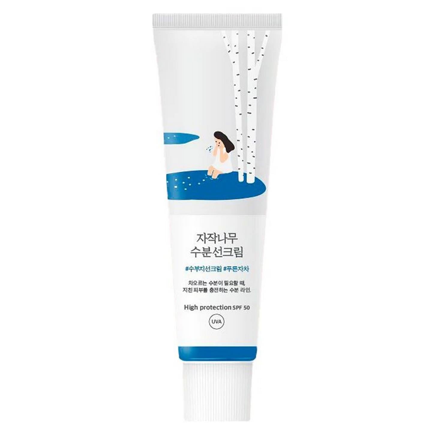 Round Lab Birch Juice Moisturizing Sunscreen - Huş Özlü Aydınlatıcı, Nemlendirici Güneş Kremi 50ml