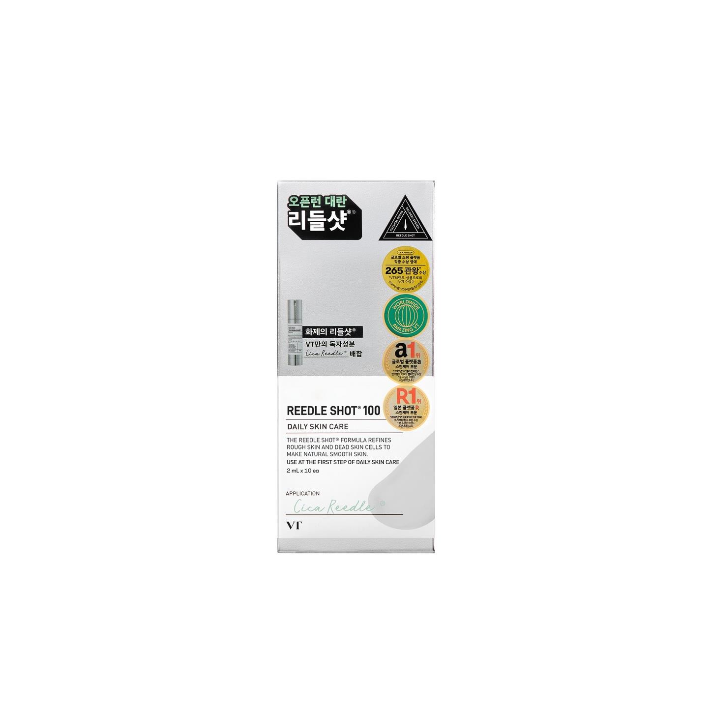 VT Cosmetics Reedle Shot 100 (Stick) - Mikro Tane Yapılı Centella Asiatica İçerikli Serum 2ml X 10pcs