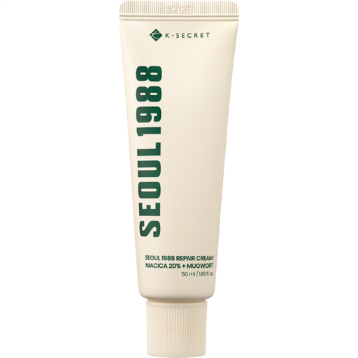 K-Secret SEOUL 1988 Repair Cream : Niacica 10% + Mugwort - Cilt Bariyer Güçlendirici Yatıştırıcı Niacica Krem 50ml