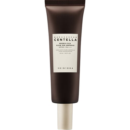 SKIN1004 Madagascar Centella Probio-Cica Glow Sun Ampoule SPF 50+ PA++++ – Işıltılı Bitişli Bariyer Bakım Güneş Ampulü 50ml