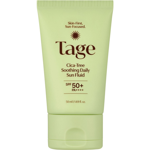 Tage Cica-Tree Soothing Daily Sun Fluid SPF 50+ PA++++ – Yatıştırıcı Günlük Güneş Koruyucu Fluid 50ml