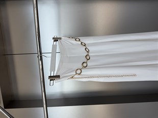 Aksesuarlı Rahat Kesim Pantolon Beyaz