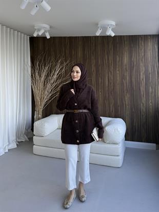 Angora Hırka  Kahverengi