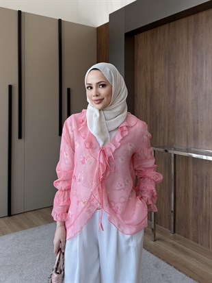 Astarsız Şifon Tunik Pembe