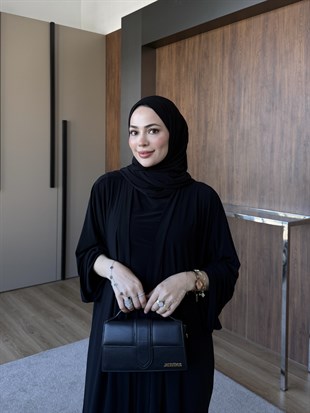 Dörtlü Abaya Takım Siyah
