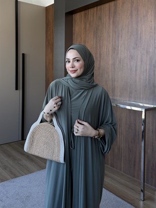 Dörtlü Abaya Takım Yeşil