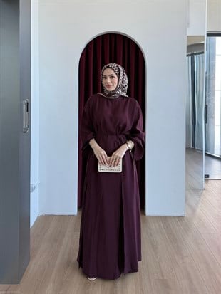 Kuşaklı Abiye Pantolon Takım Bordo