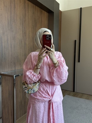 Tensel Etekli Takım Pembe
