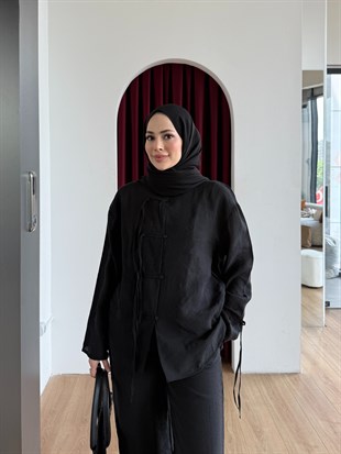 Tensel Pantolon Takım Siyah