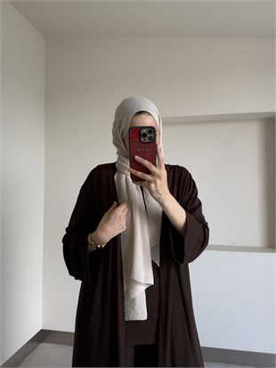 Uzun Kimono Detaylı Üçlü Takım