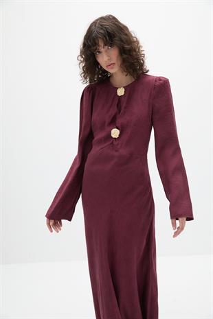 Vanessa Jakar Elbise Burgundy
