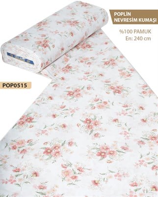 %100 Pamuk Poplin Nevresim Kumaşı En 240 cm-POP0515-15