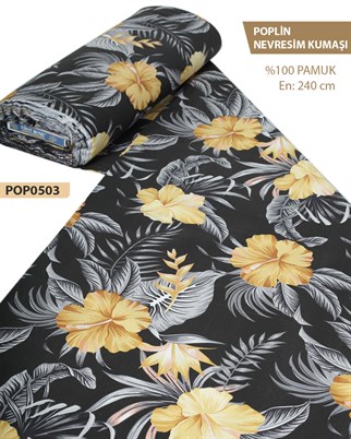 %100 Pamuk Poplin Nevresim Kumaşı En 240 cm-POP0503-3