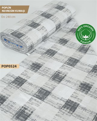 %100 Pamuk Poplin Nevresim Kumaşı En 240 cm-POP0524-24