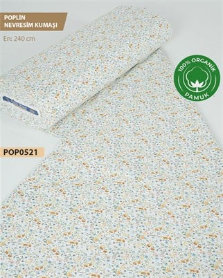 %100 Pamuk Poplin Nevresim Kumaşı En 240 cm-POP0521-21