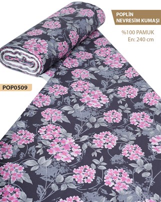 %100 Pamuk Poplin Nevresim Kumaşı En 240 cm-POP0509-9