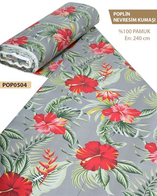 %100 Pamuk Poplin Nevresim Kumaşı En 240 cm-POP0504-4