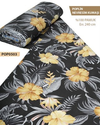 %100 Pamuk Poplin Nevresim Kumaşı En 240 cm-POP0503-3