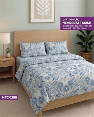ÇİFT KİŞİLİK RANFORCE NEVRESİM TAKIMI NTÇ0288-32405