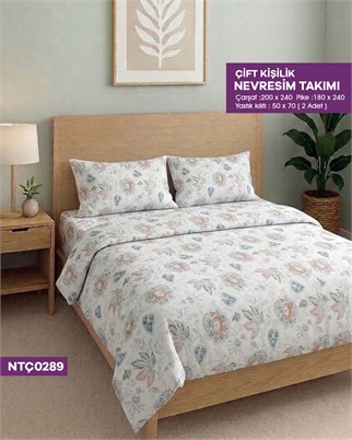 ÇİFT KİŞİLİK RANFORCE NEVRESİM TAKIMI NTÇ0289-32305