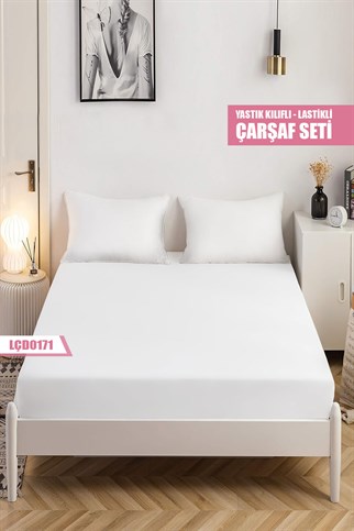 Çiftkişilik BATTAL Lastikli Çarşaf Seti 180x200cm LÇD0171-30904