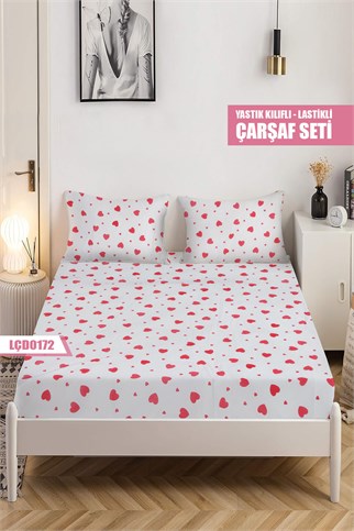 Çiftkişilik BATTAL Lastikli Çarşaf Seti 180x200cm LÇD0172-31304