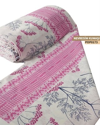 DESENLİ Poplin Nevresim Kumaşı En 240 cm-POP0173-73