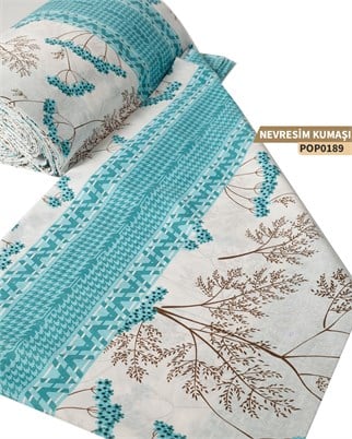DESENLİ Poplin Nevresim Kumaşı En 240 cm