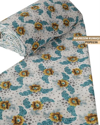 DESENLİ Poplin Nevresim Kumaşı En 240 cm-POP0156-56