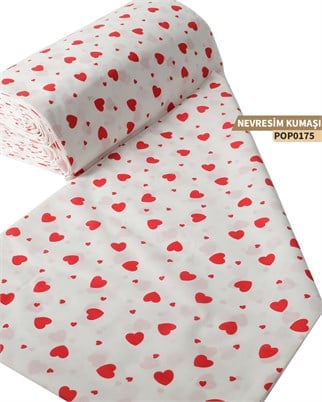 DESENLİ Poplin Nevresim Kumaşı En 240 cm-POP0175-75