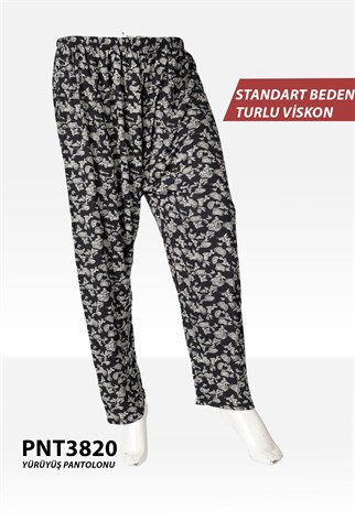 Standart Beden Turlu Viskon Yürüyüş Pantolonu PNT3820-20