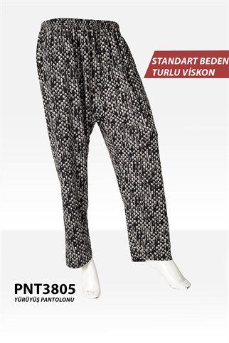 Standart Beden Turlu Viskon Yürüyüş Pantolonu PNT3805-5