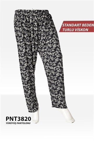Standart Beden Turlu Viskon Yürüyüş Pantolonu PNT3820-20