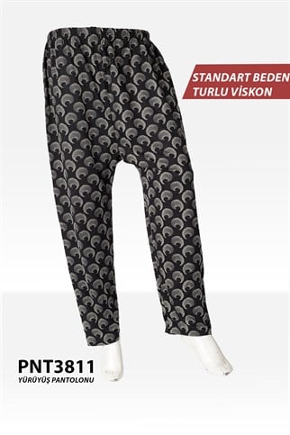 Standart Beden Turlu Viskon Yürüyüş Pantolonu PNT3811-11