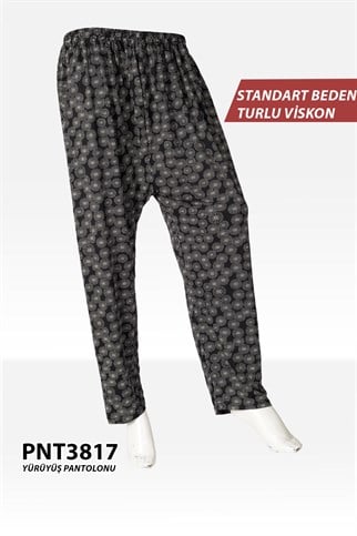 Standart Beden Turlu Viskon Yürüyüş Pantolonu PNT3817-17