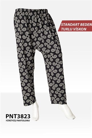 Standart Beden Turlu Viskon Yürüyüş Pantolonu PNT3823-23