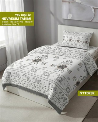 TEK KİŞİLİK RANFORCE NEVRESİM TAKIMI NTT0282-32007