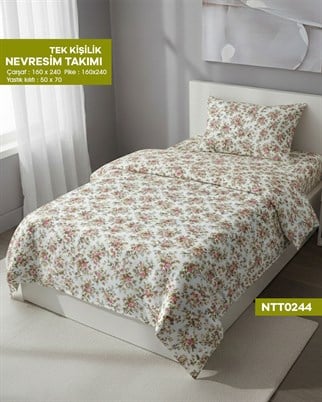 TEK KİŞİLİK RANFORCE NEVRESİM TAKIMI NTT0244-31701